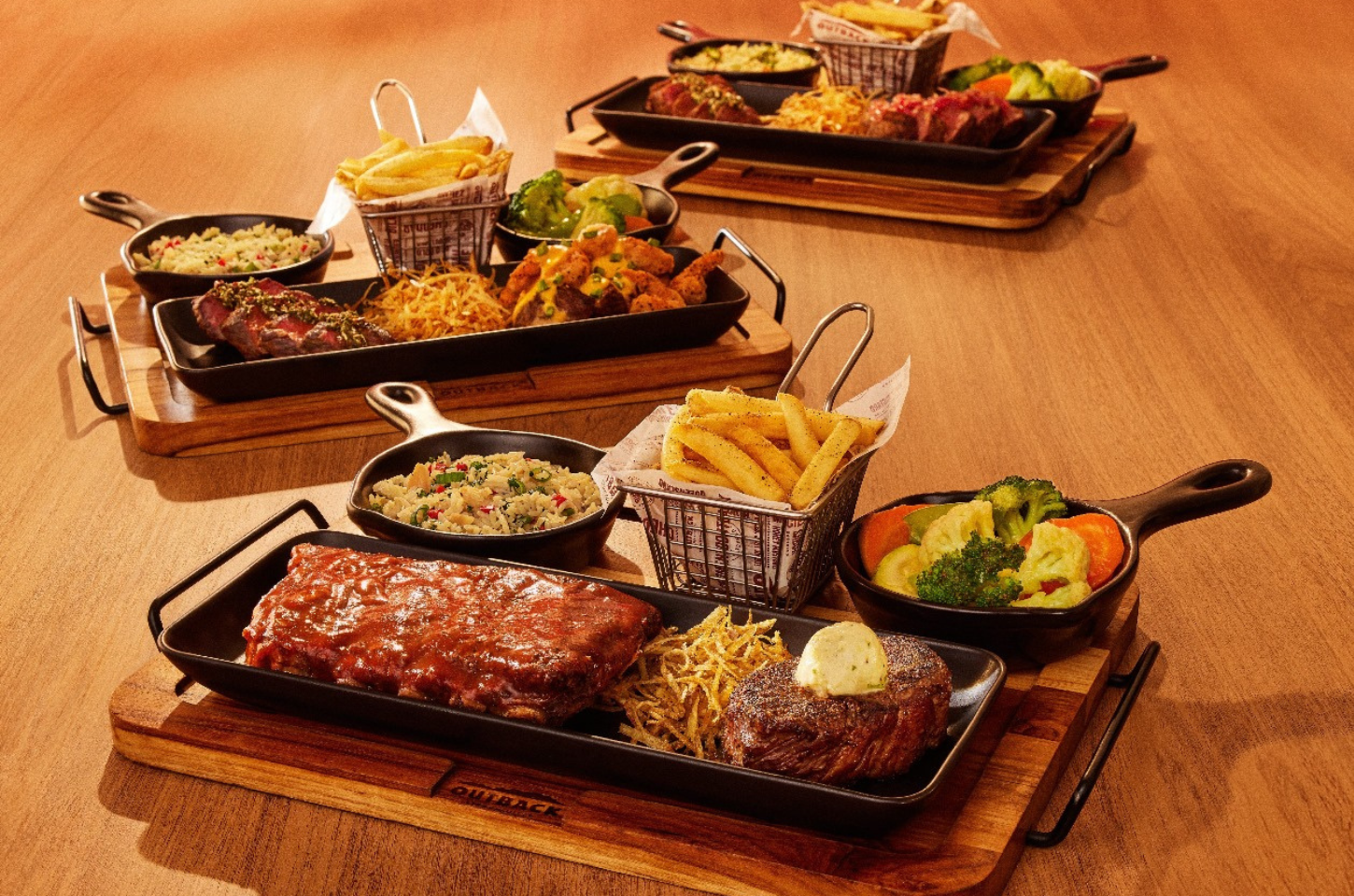 Outback amplia seu cardápio com novas opções de tábuas para compartilhar