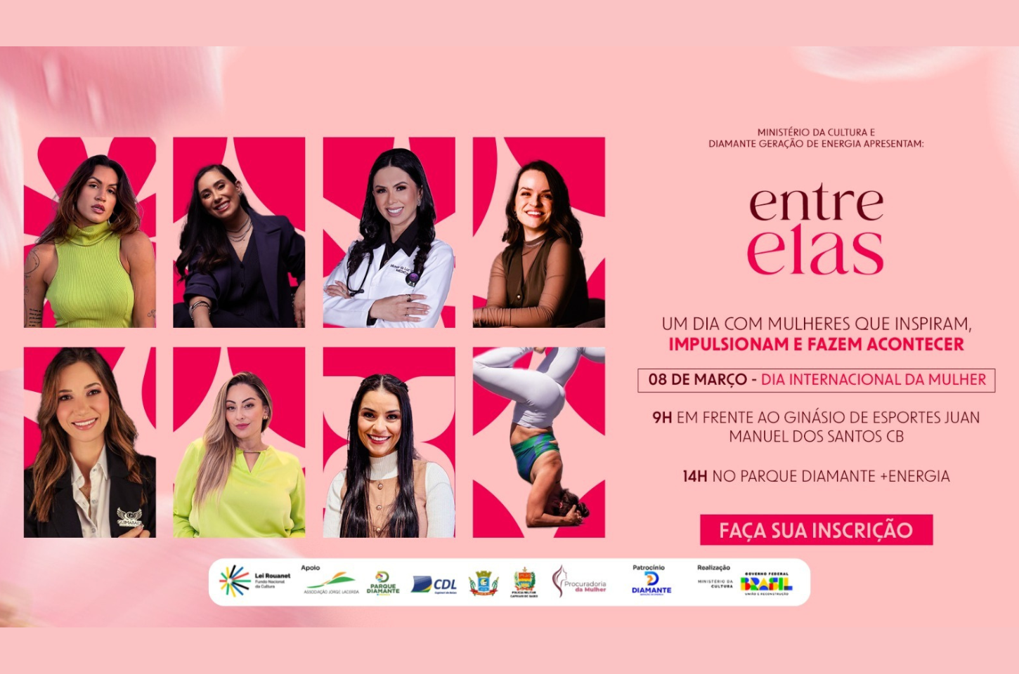 Parque Diamante promove evento Entre Elas para comemorar o Dia da Mulher