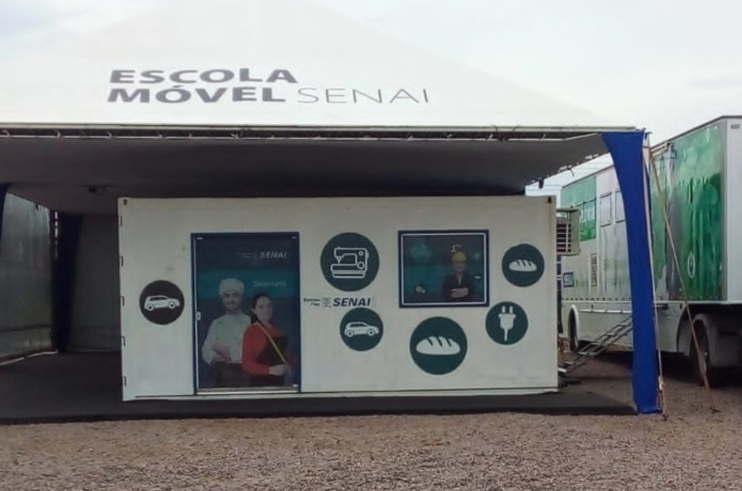 Qualificação profissional é oferecida pela Escola Móvel do Senai em Jaguaruna