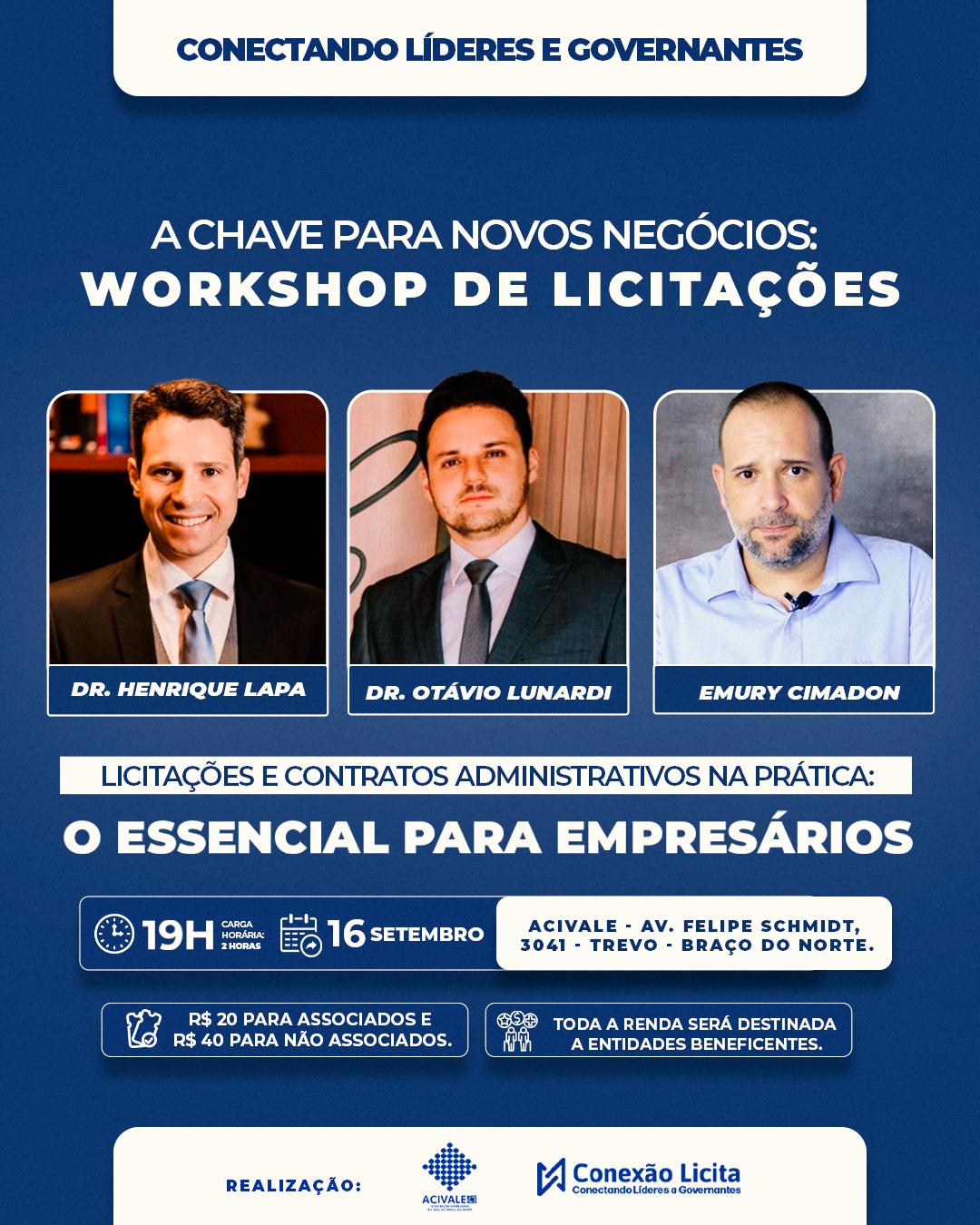 Conexão Licita: evento será no dia 16 de setembro