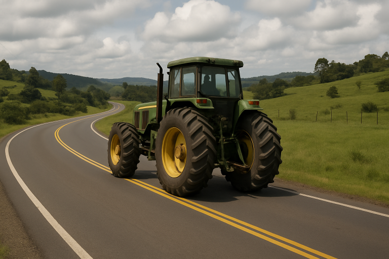 Sancionada lei que disciplina trânsito de máquinas agrícolas nas rodovias estaduais