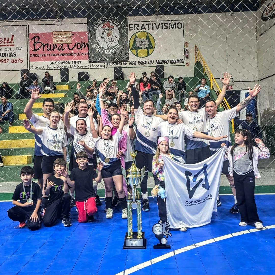 Conexão Licita é campeã do Municipal de Vôlei Misto em Gravatal