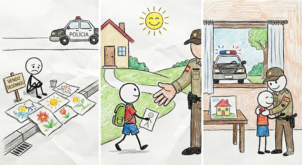 🚓 Menino de 5 anos jogado de janela vendia desenhos para tentar fugir de casa