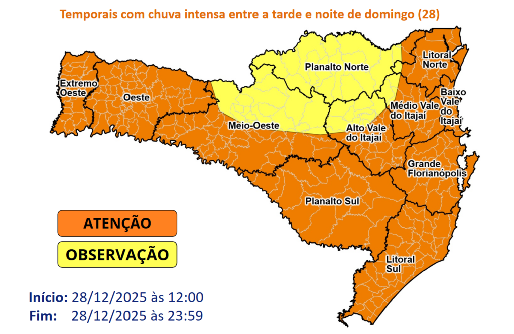 Mapa metereológico 28/12