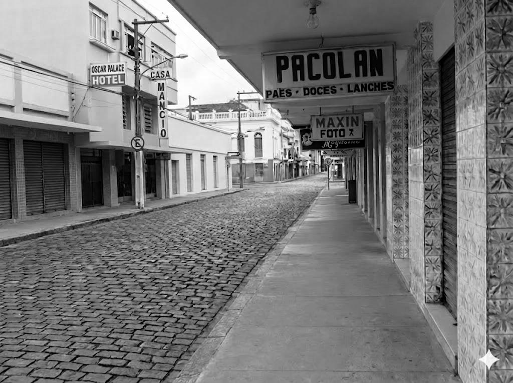 Rua Coronel Colaço, Tubarão, meados dos anos 60