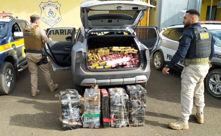 🌿 Mais de meia tonelada de maconha é interceptada após perseguição no Planalto Norte