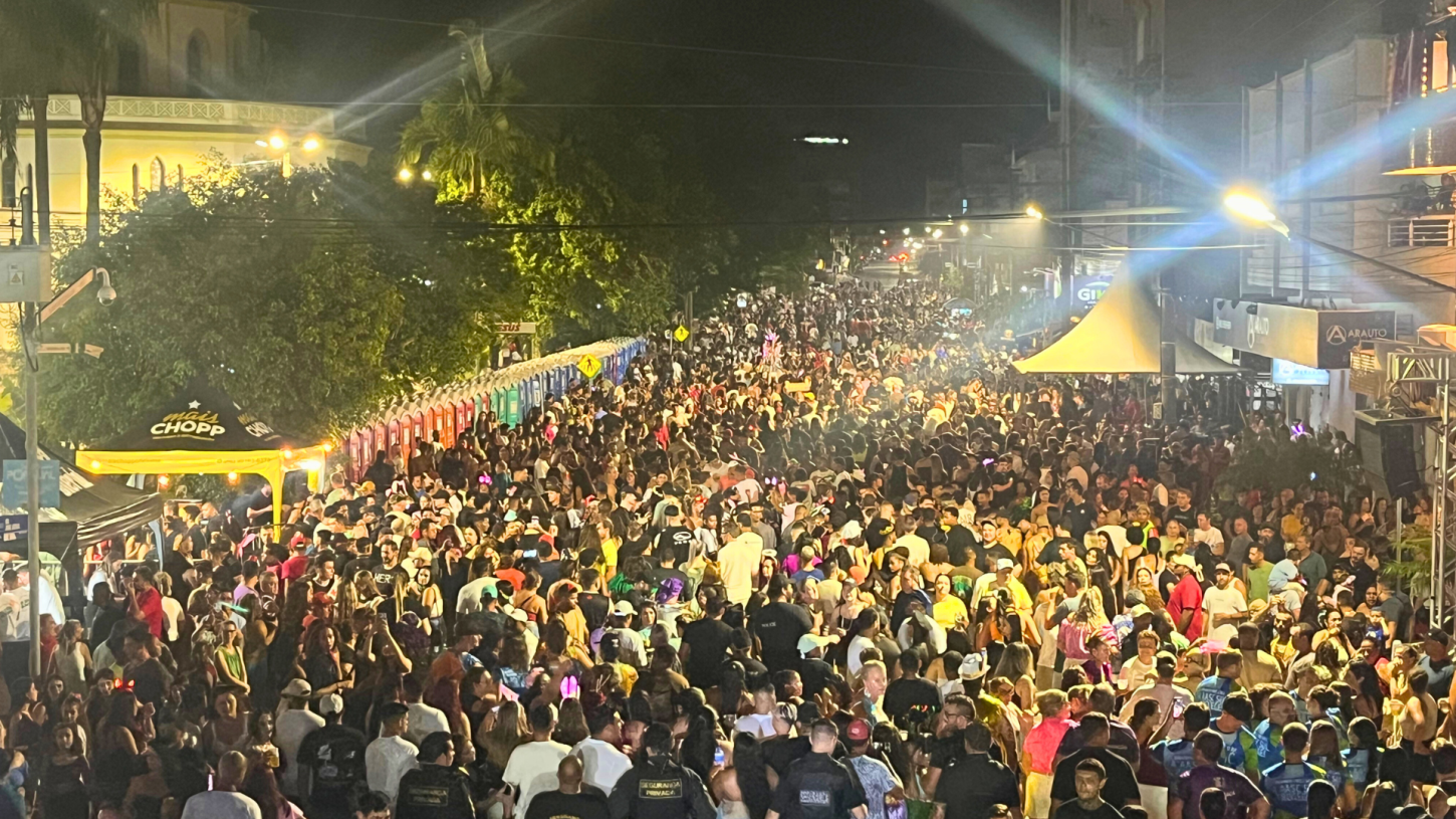 🎭 Carnaval de Braço do Norte reúne famílias na Avenida Jorge Lacerda