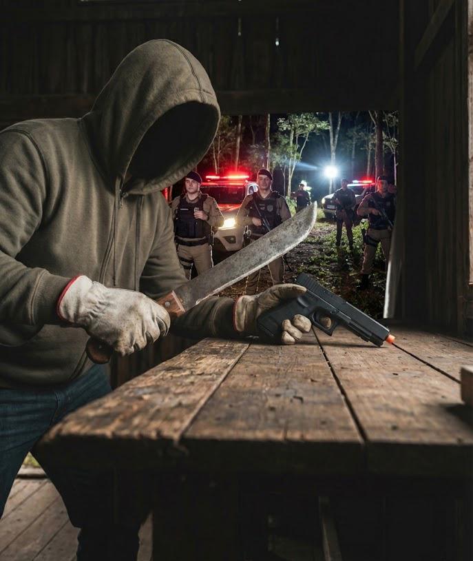 🚔 Homem é preso após atacar convidados com faca e voltar armado a evento em Imaruí