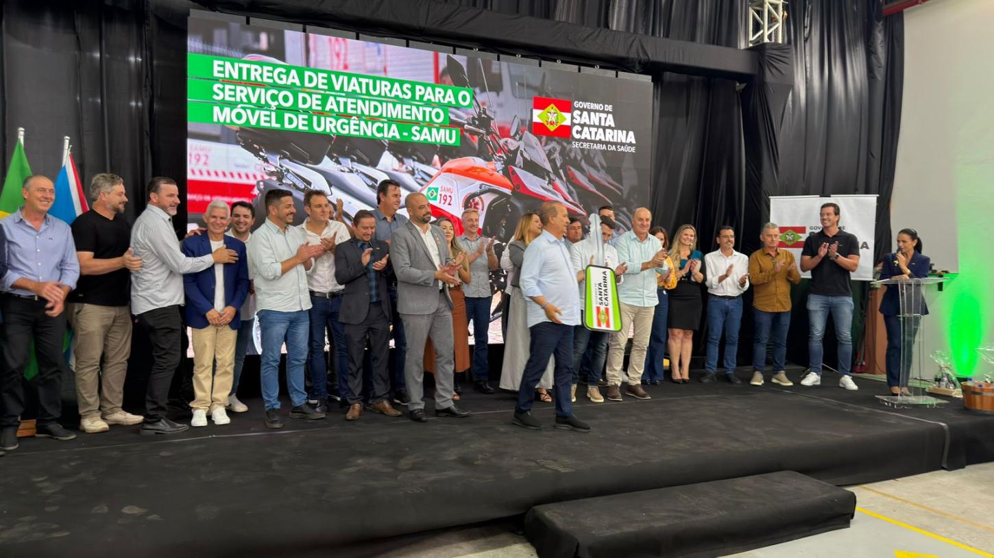 🚑 Braço do Norte recebe nova ambulância para reforçar frotas do Samu