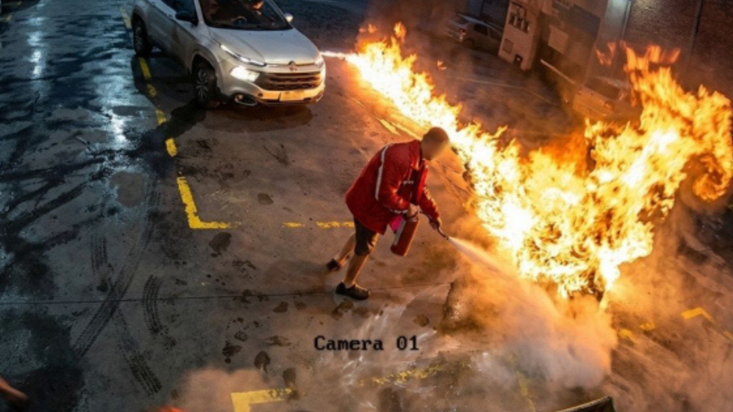 🔥 Homem é preso após atear fogo em posto de combustíveis em Orleans