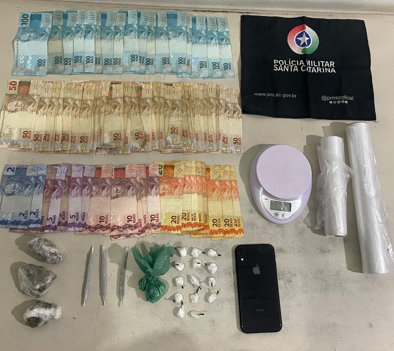 🚨 Homem é preso por tráfico de drogas em Santa Rosa do Sul