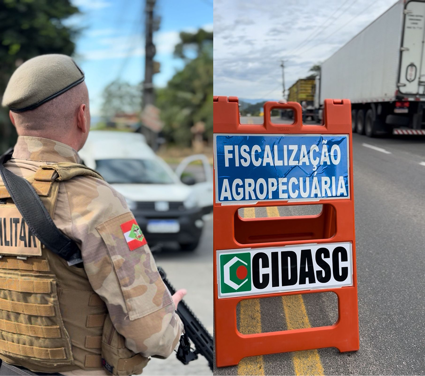 👮 Polícia Militar e Cidasc realizam operação de fiscalização itinerante