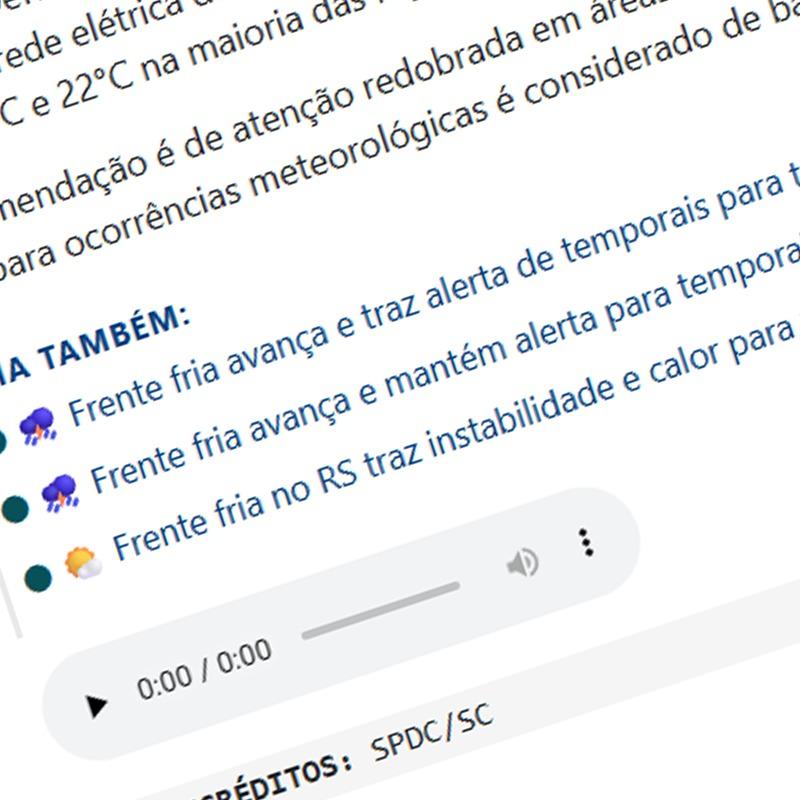 🔊 Contexto SC lança recurso de áudio nas reportagens e amplia acessibilidade