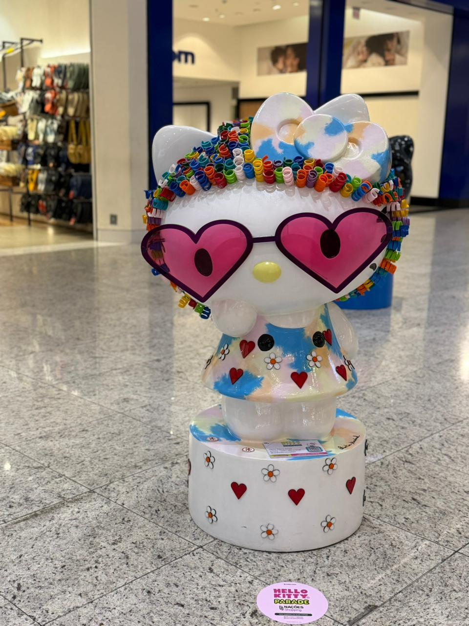 🎀 Nações Shopping recebe exposição inédita da Hello Kitty Parade