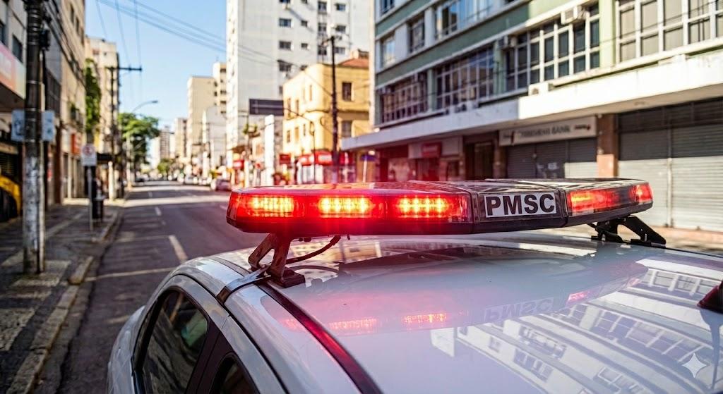 🚔 Foragido com extensa ficha criminal é capturado na Praça da Matriz em Braço do Norte