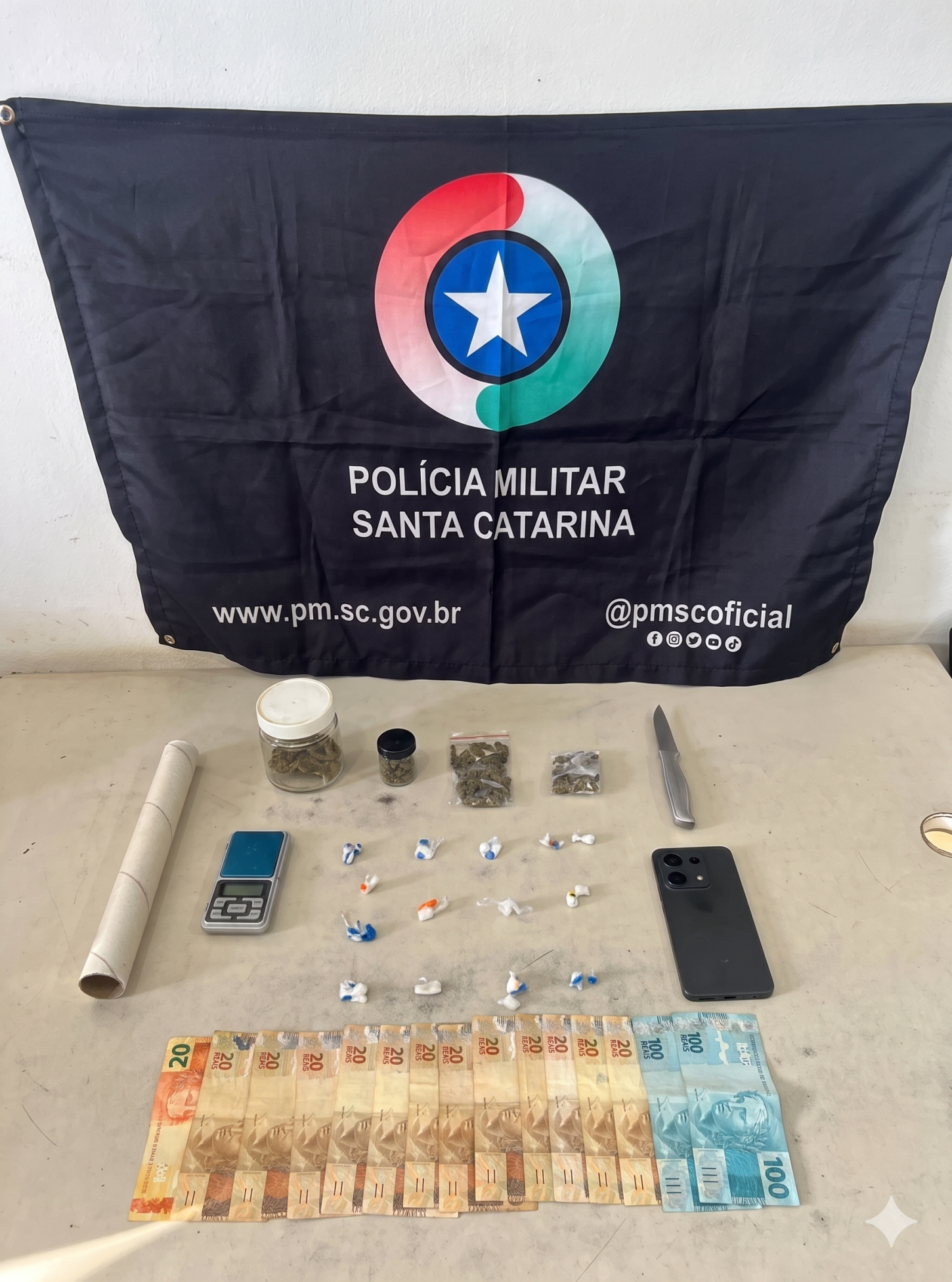 Operações da Polícia Militar asfixiam o tráfico de drogas no Sul catarinense