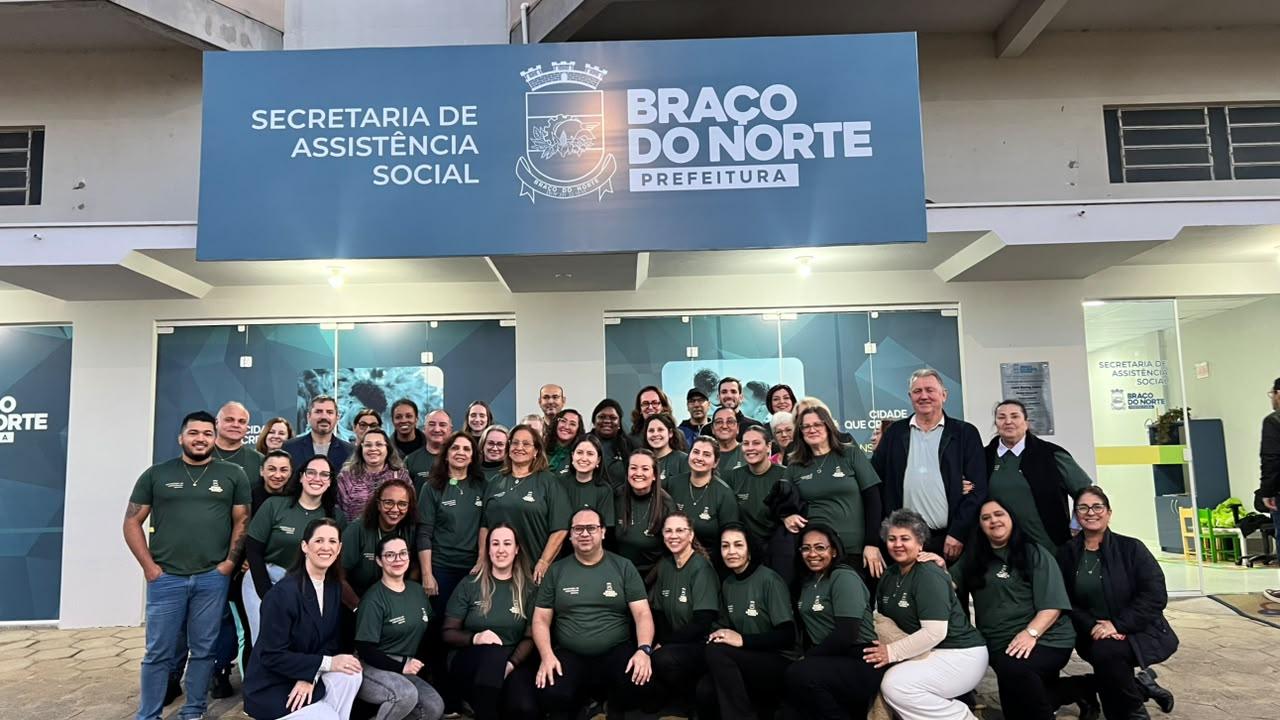 📍 Após duas décadas, Secretaria de Assistência Social de Braço do Norte muda para nova sede