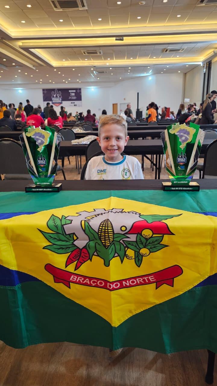 📰 Atleta de Braço do Norte conquista o vice-campeonato brasileiro de xadrez sub-09