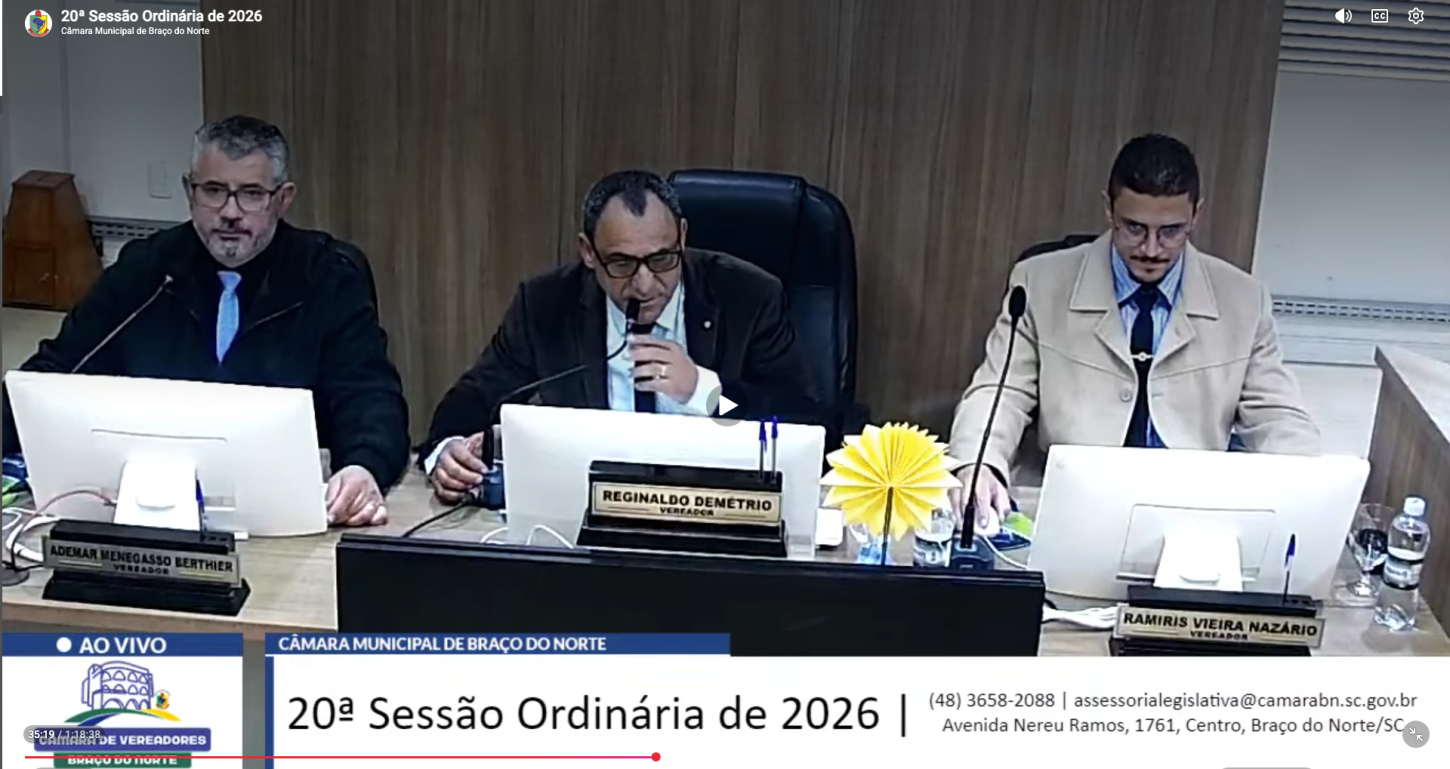 🏫 Câmara de BN debate segurança viária, saúde e desenvolvimento em sessão ordinária