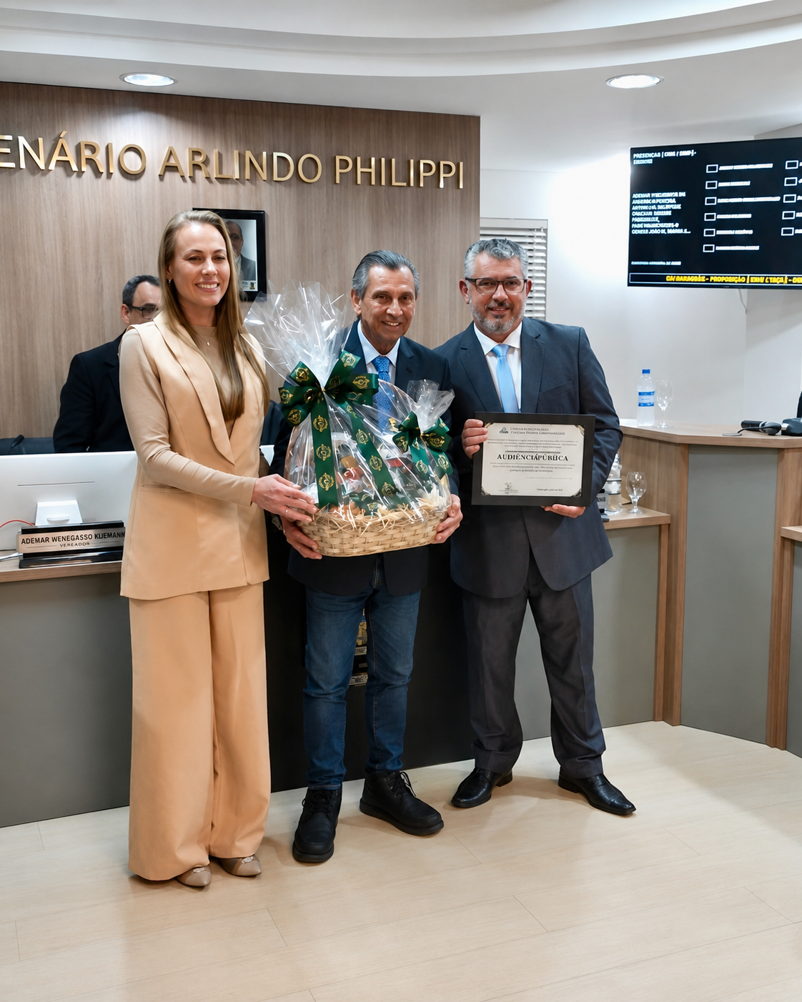 📜 Deputado Julio Garcia recebe título de Cidadão Braçonortense em sessão na Câmara de Vereadores