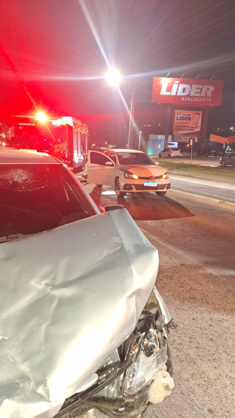 🚨 Engavetamento entre três carros mobiliza forças de socorro na rodovia SC-370