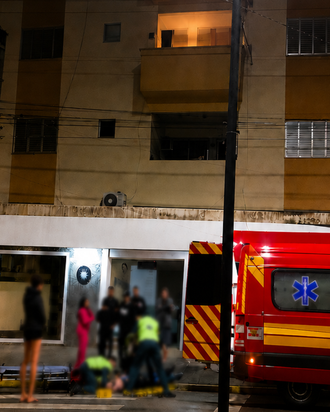 🏢 Homem cai de sacada de prédio no Centro de Braço do Norte e fica gravemente ferido