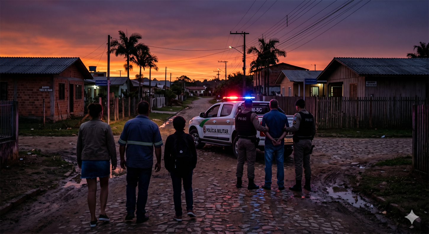 🔍 Homem procurado por estupro é preso pela PM em Capivari de Baixo