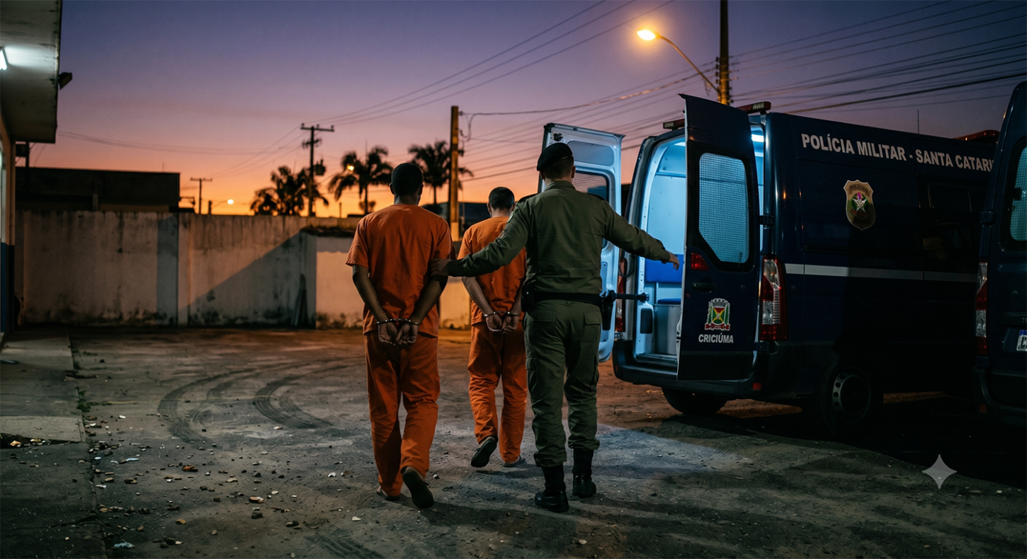 🔍 Polícia Militar captura dois foragidos da Justiça em Criciúma e Içara