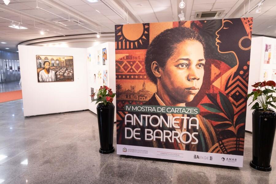 Alesc abre mostra artística para celebrar os 125 anos de Antonieta de Barros
