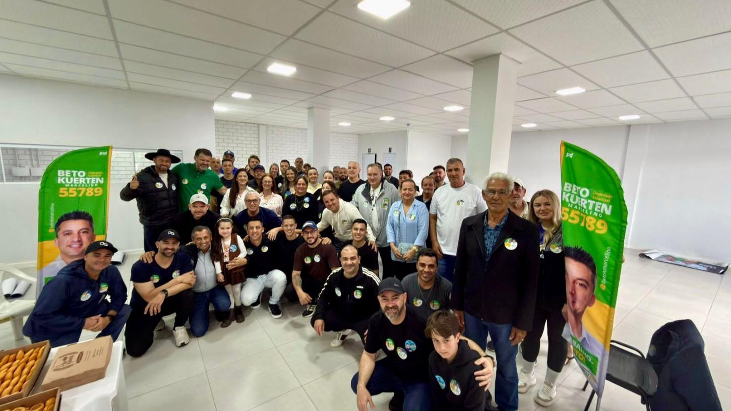 Beto Kuerten Marcelino amplia estrutura de campanha com bases em Braço do Norte e Tubarão