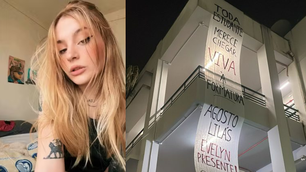 Estudantes da Unesc homenageiam jovem vítima de feminicídio em Sangão
