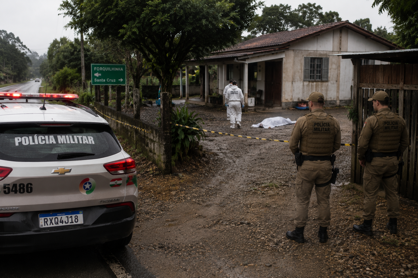 Homem é encontrado morto com marcas de violência no pátio de casa