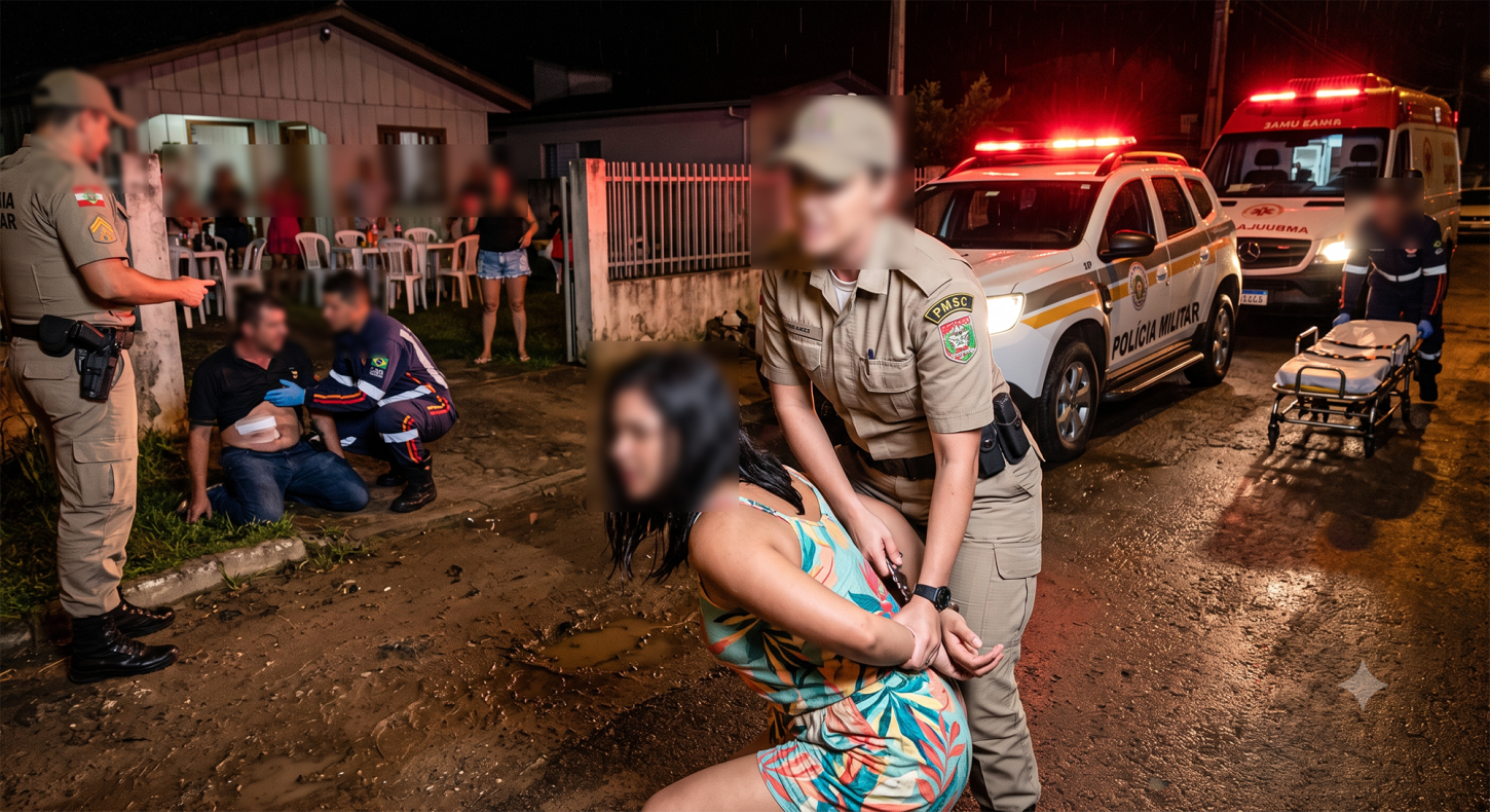 Homem é esfaqueado na barriga durante briga de família no bairro Imperatriz, em Criciúma