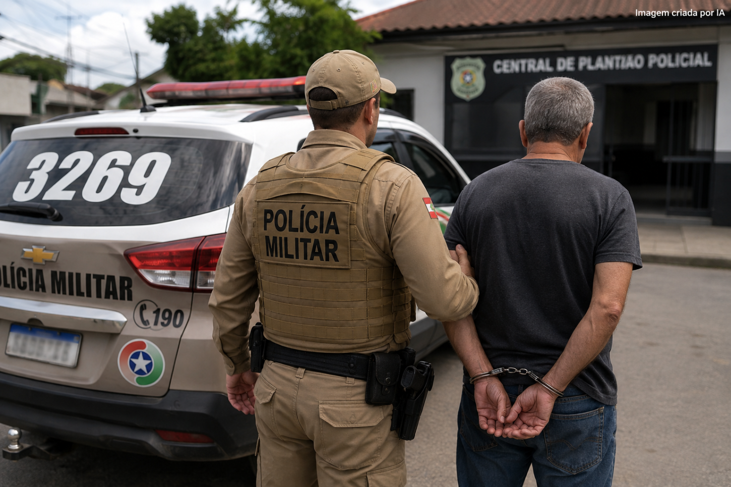 Homem é preso em Criciúma por descumprir medida protetiva e invadir residência da mãe de 83 anos