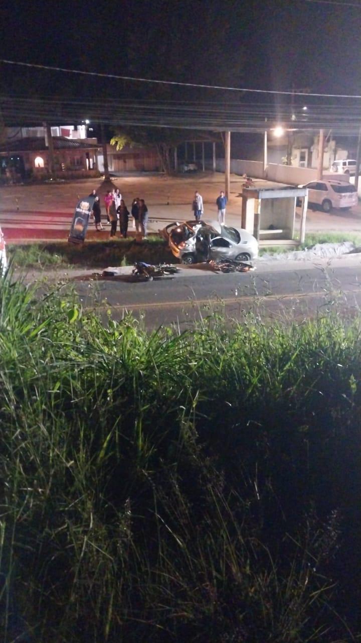 Motociclista de 39 anos morre após colisão lateral com carro na SC-370 em Braço do Norte