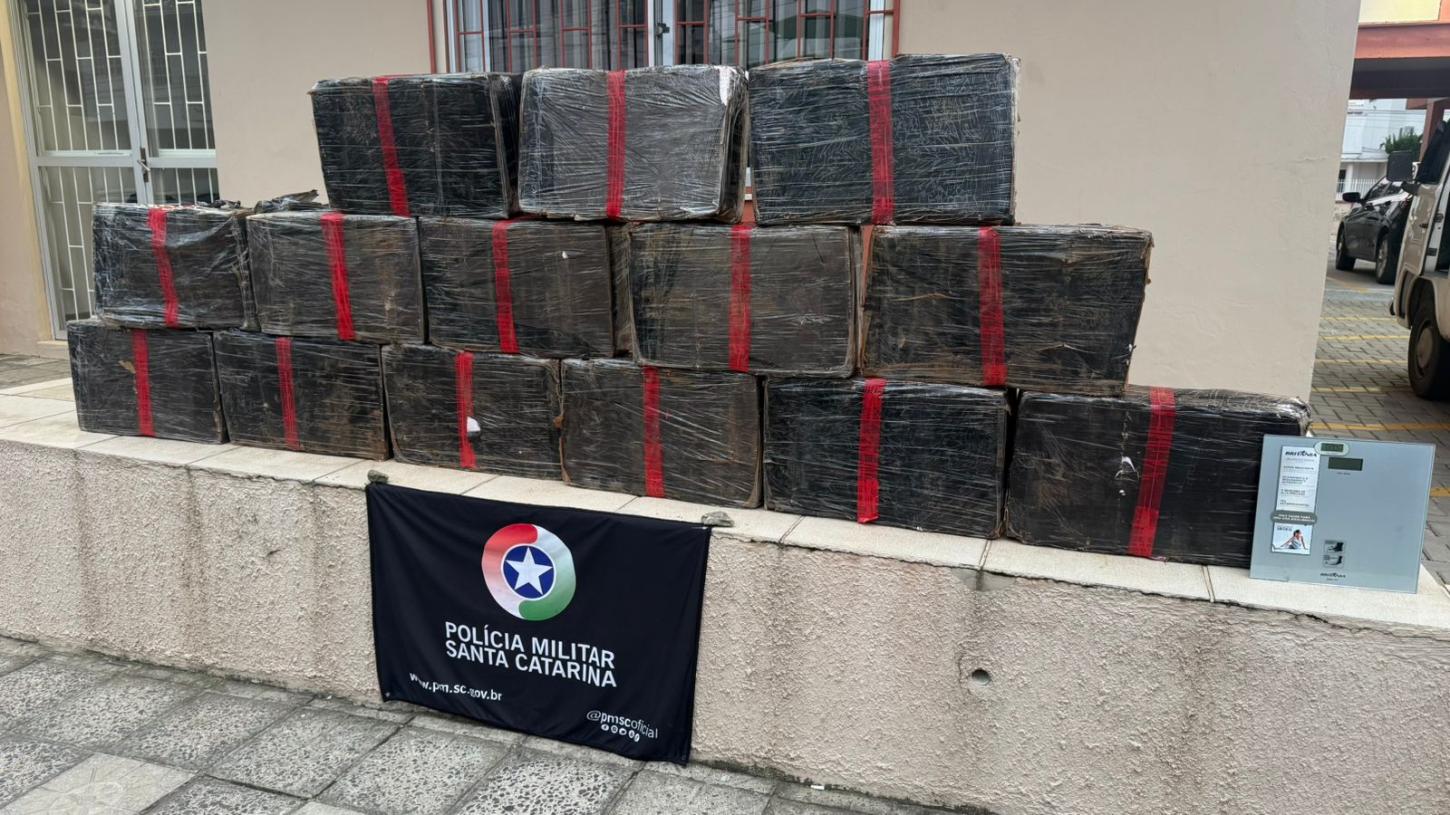 Polícia Militar intercepta 318 kg de maconha e realiza série de prisões por tráfico em SC