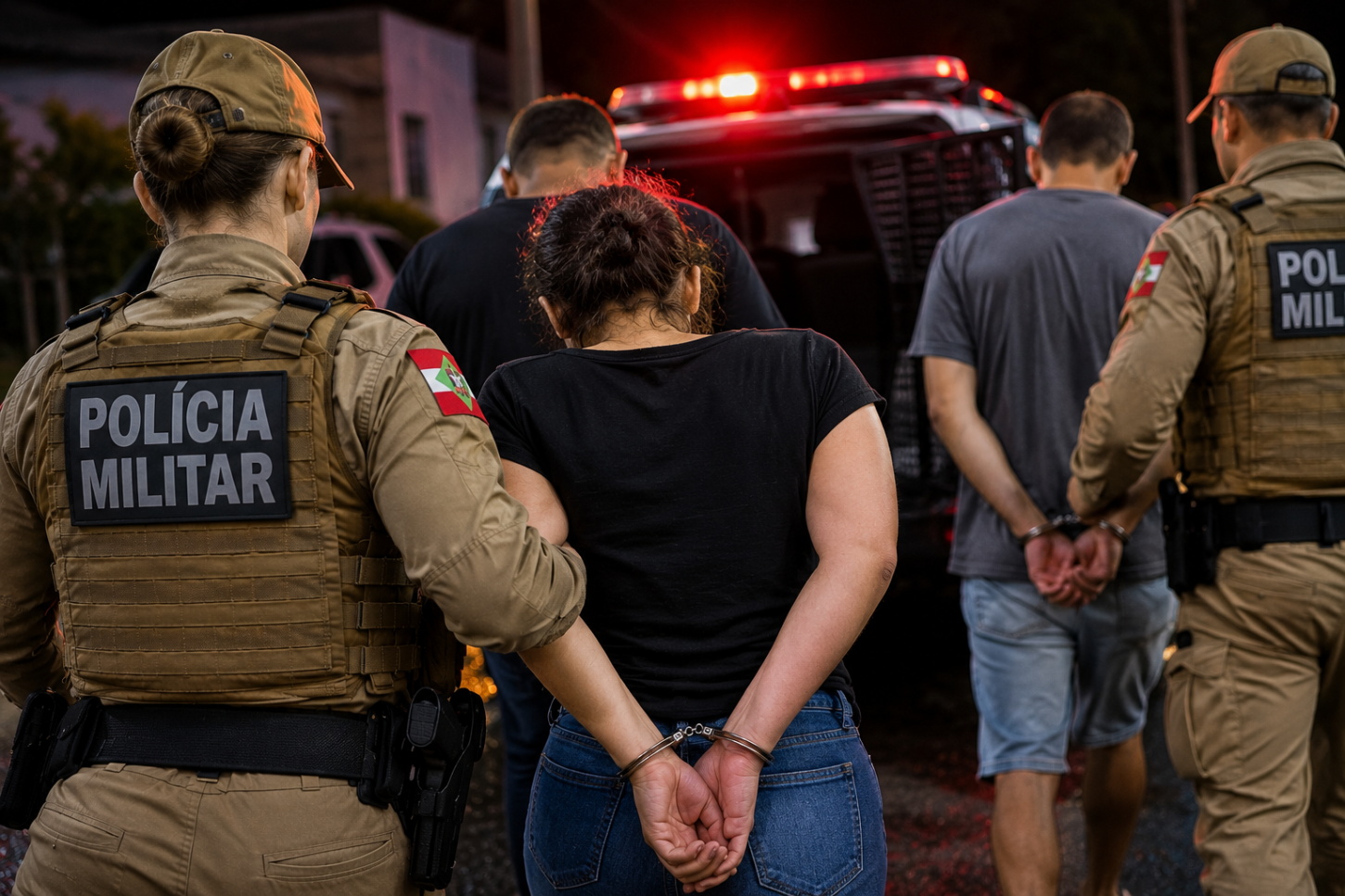 Polícia Militar cumpre quatro mandados de prisão no Sul catarinense