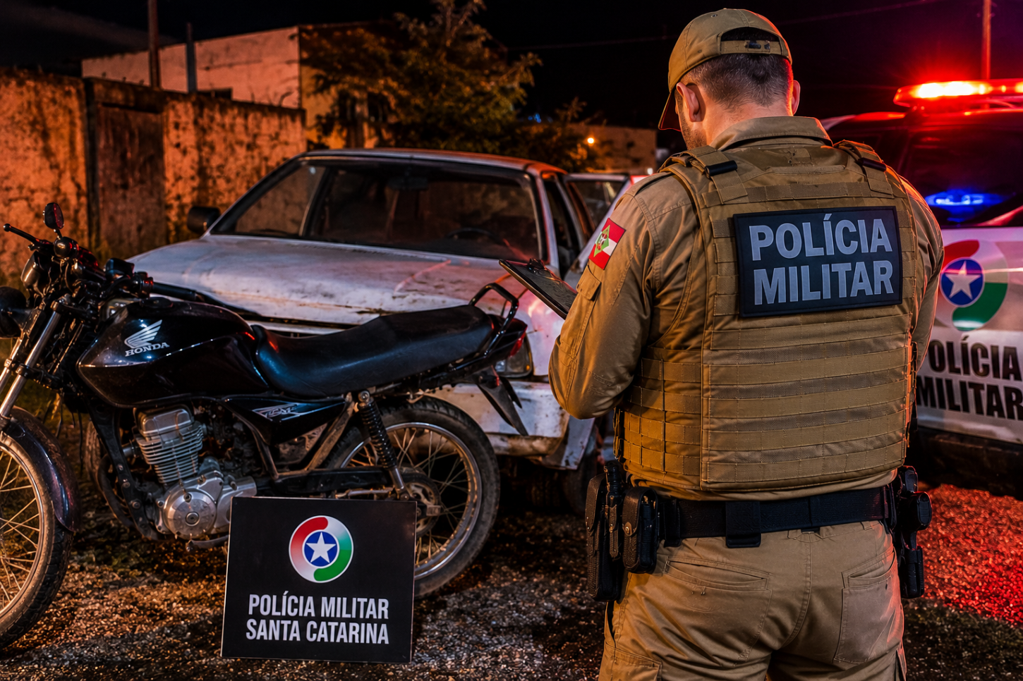 Polícia Militar registra série de furtos, roubos e recuperações de bens no Sul de SC e na Serra