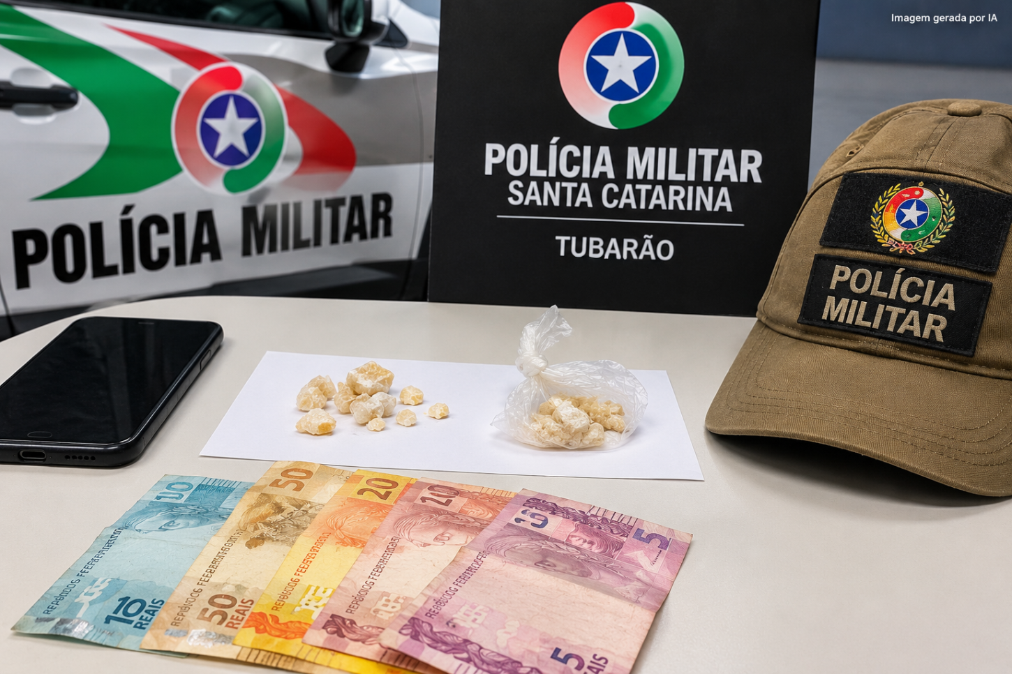 Adolescente é apreendido por tráfico de drogas no bairro Oficinas em Tubarão