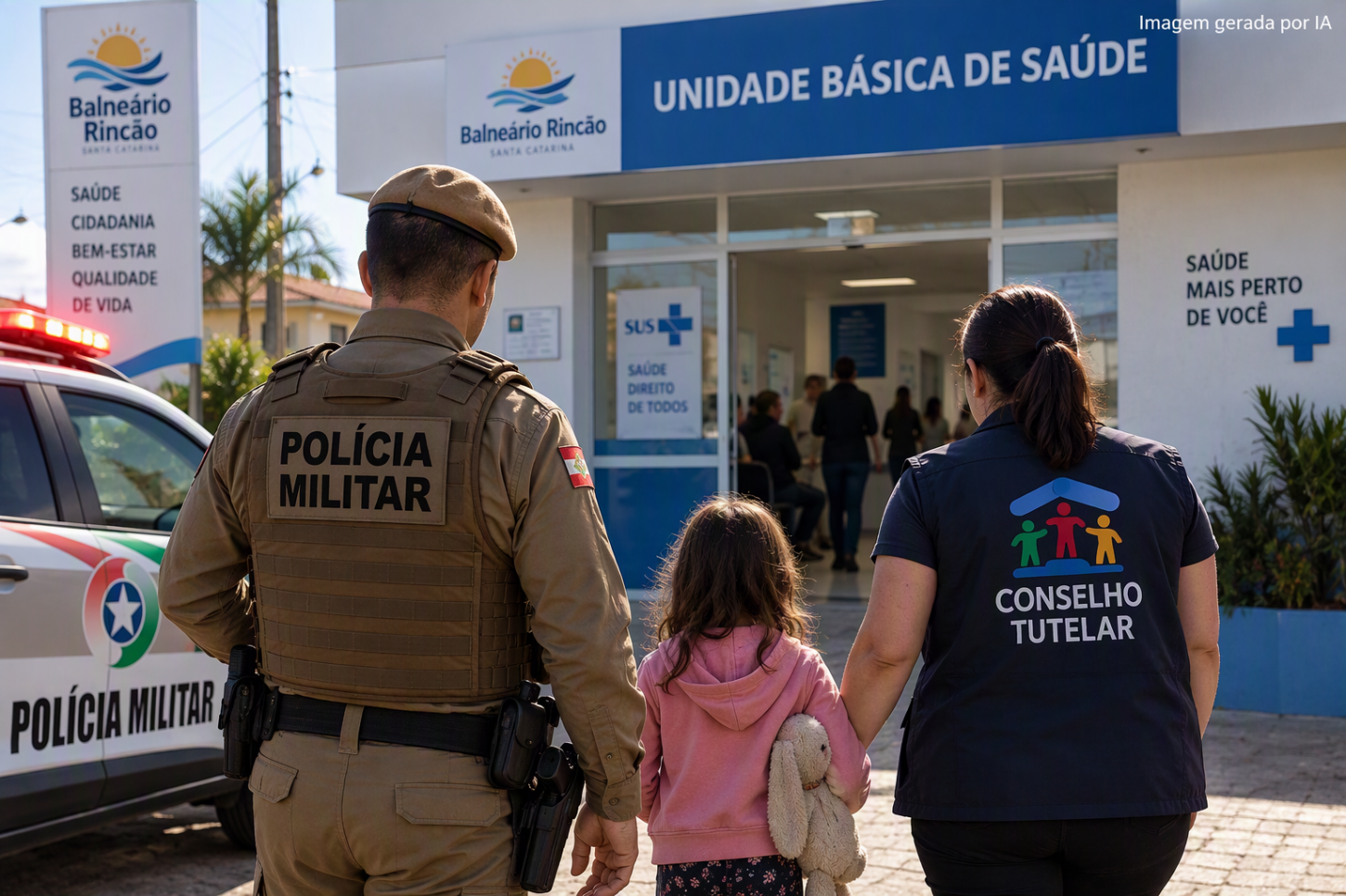 Criança de 6 Anos É Encontrada Sozinha em Unidade de Saúde em Balneário Rincão