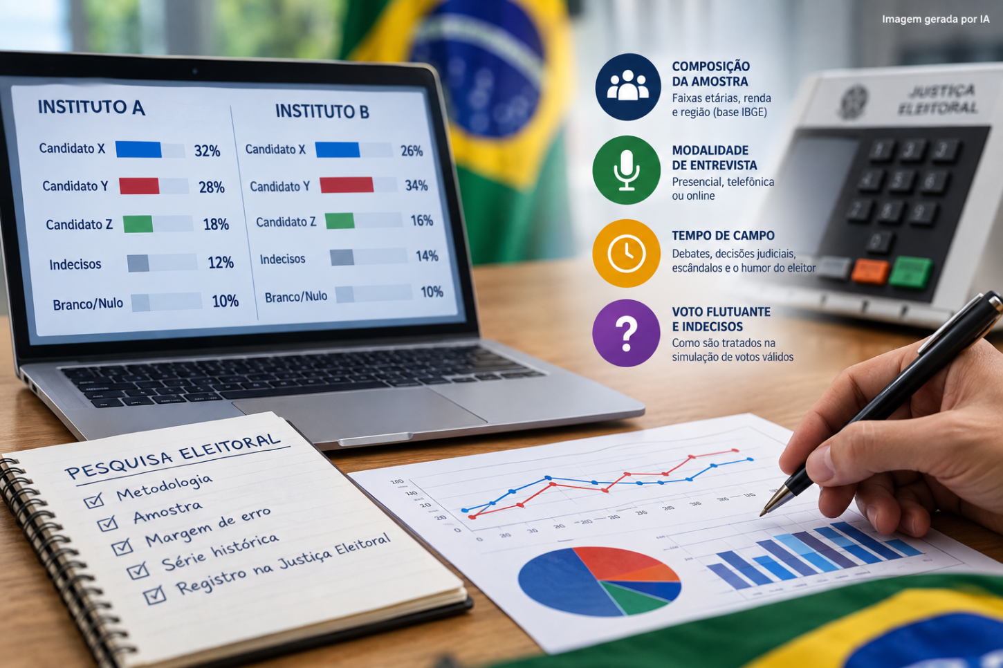 Entenda o que explica a disparidade nos resultados de institutos de pesquisa