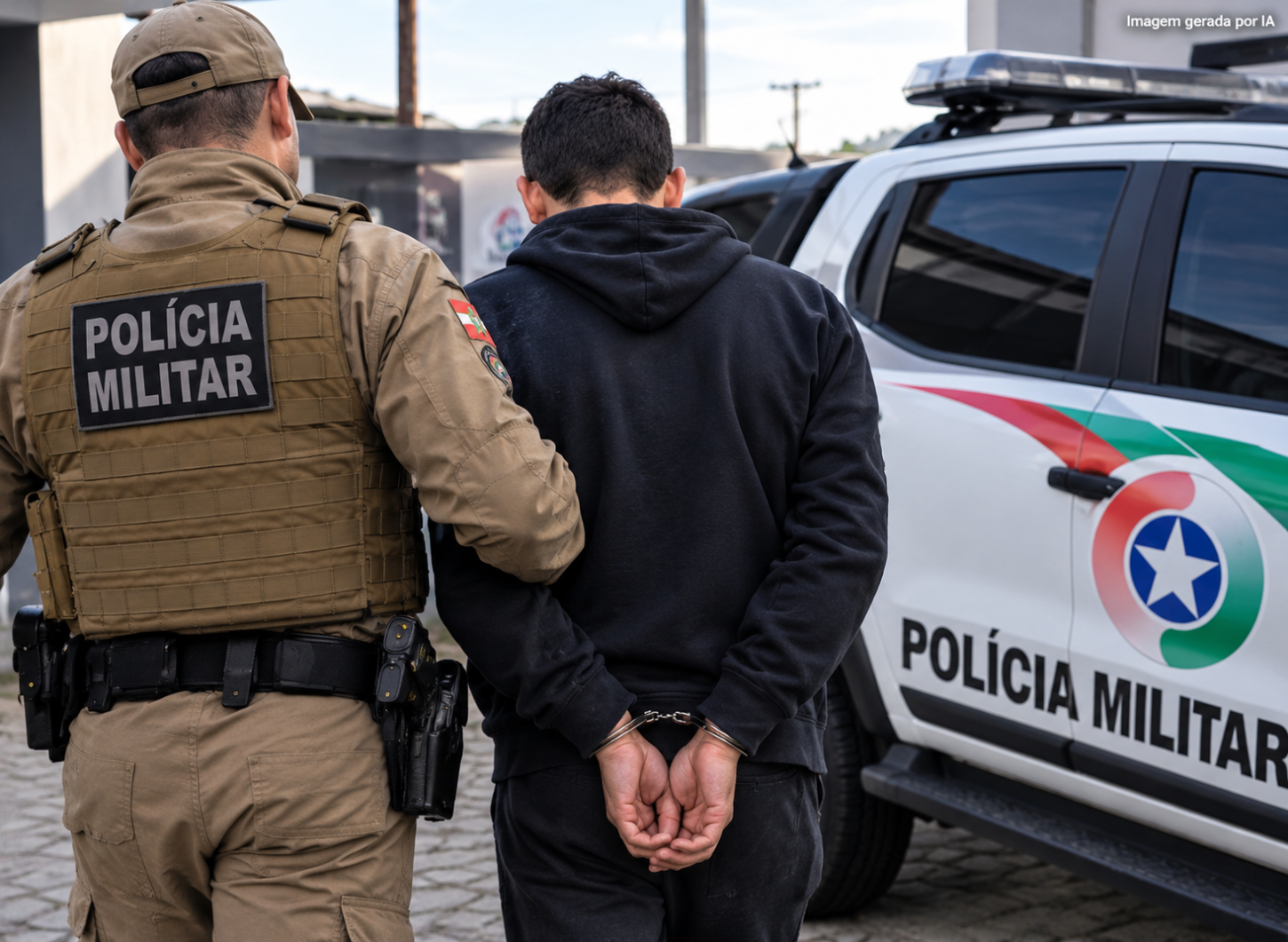Homem de 34 anos é preso pela Polícia Militar com mandado ativo por tráfico
