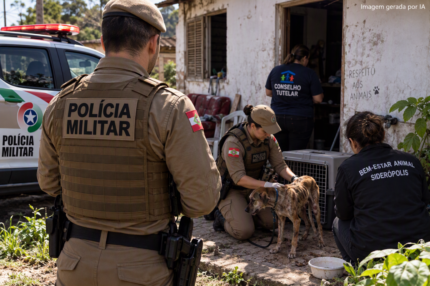 Mulher É Presa em Siderópolis por Maus-Tratos a Animal e Falsa Comunicação de Crime