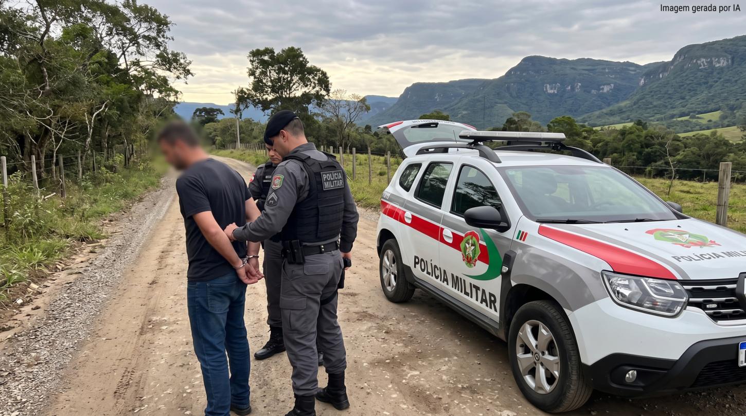 Polícia Militar cumpre mandados de prisão e encaminha dois homens ao presídio no Sul catarinense