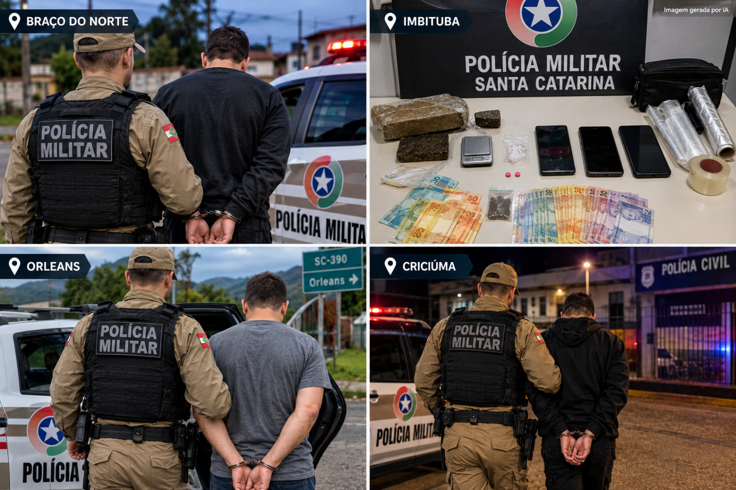 Polícia Militar cumpre mandados de prisão e prende suspeito por tráfico e falsa identidade na região