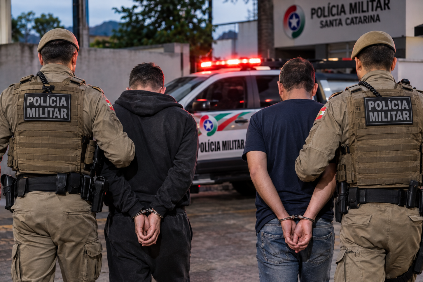 Polícia Militar cumpre mandados de prisão por tráfico e homicídio em Tubarão