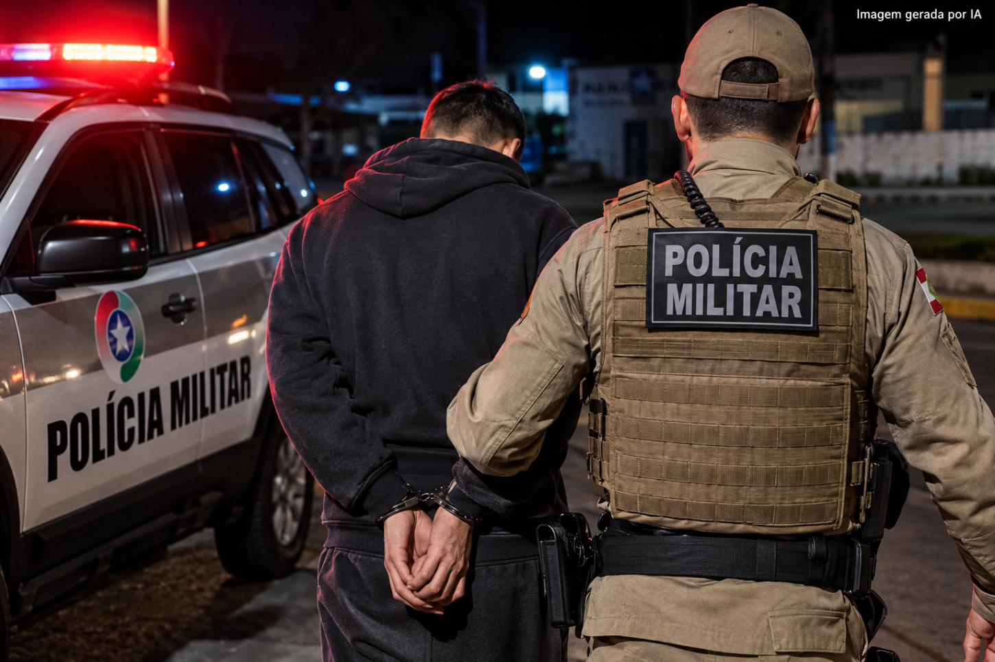 Polícia Militar cumpre três mandados de prisão em sequência durante a noite em Braço do Norte