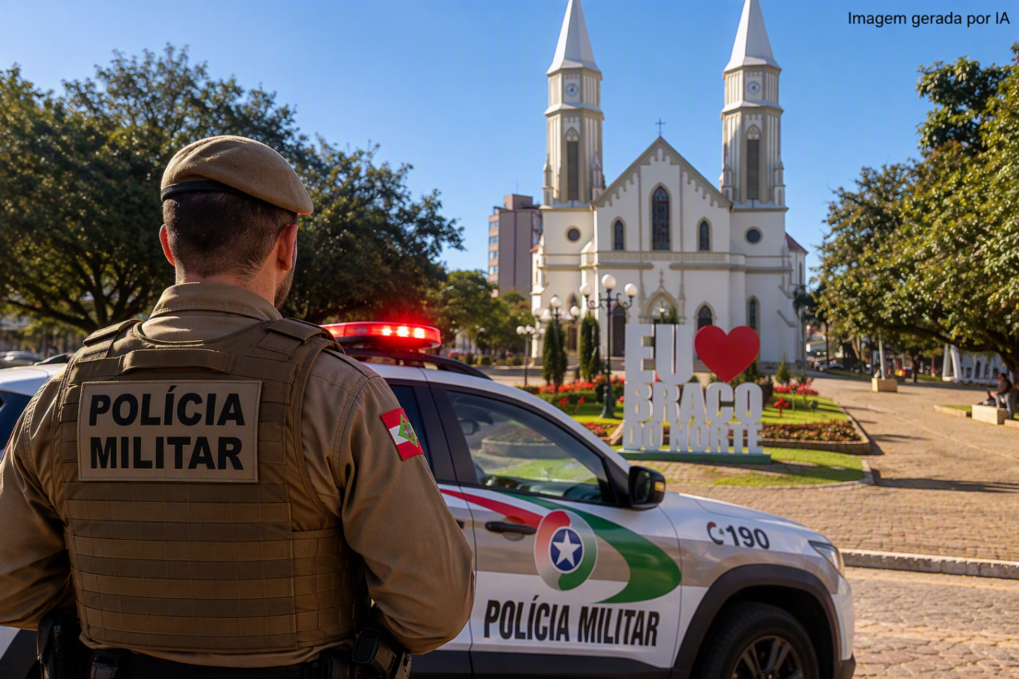 Polícia Militar Reforça Ações de Preservação da Ordem em Braço do Norte