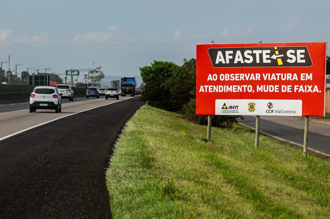 ViaCosteira e PRF promovem ação do Movimento Afaste-se em Tubarão nesta segunda-feira