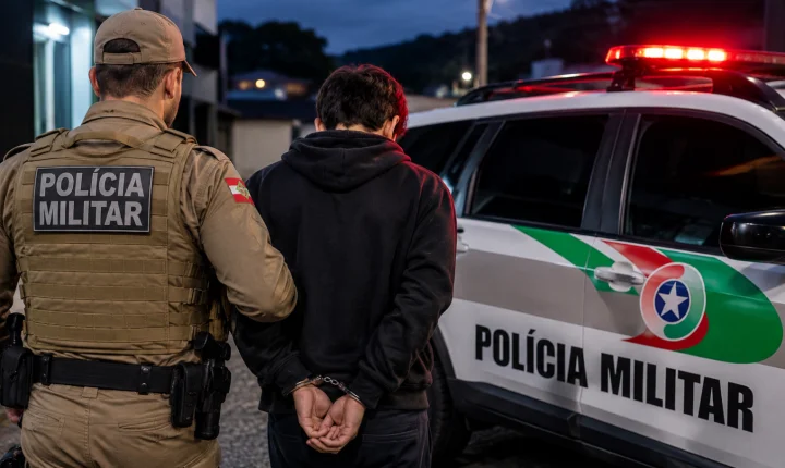 Adolescente de 17 anos é apreendido em Braço do Norte por ato análogo a tráfico